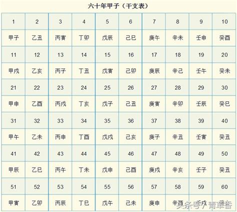 流年天干地支表|《天干地支》對照表及運用方法